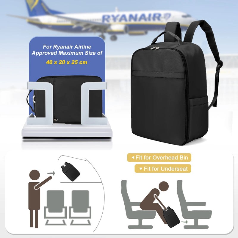 Mochila formato cabine avião unissex - Ryanair e Easyjet